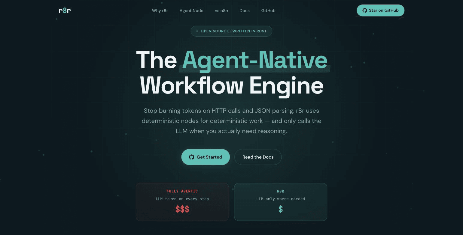 r8r — Agent-native workflow automation engine